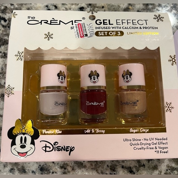 NEW! Disney X the Crème Shop Bundle of 2 Hand & Nail Makeup - Gel Effects Polish - Picture 4 of 6
